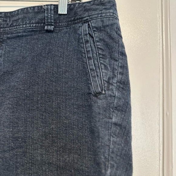 Dockers Women’s Sz: 18W Dark Wash Flat Front Chino Jean Shorts. Slash Pockets. - Picture 7 of 12
